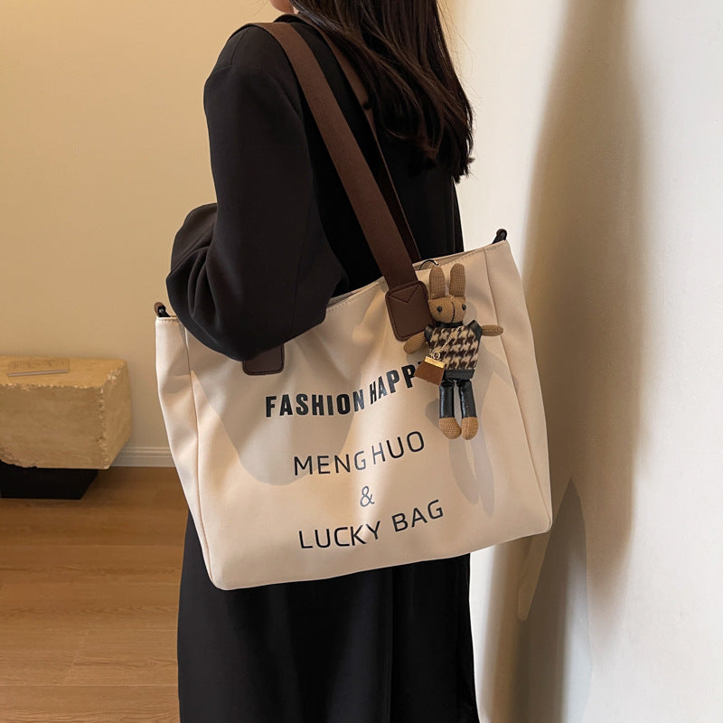 Women's Canvas One Literary Large Capacity Make-up Tote Bags