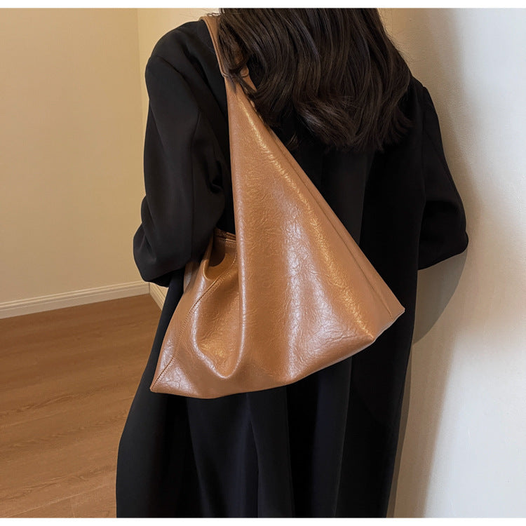 Women's Soft Leather Commuter Fashion Retro Shoulder Bags