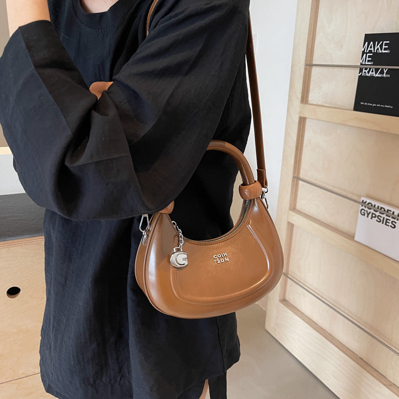 Women's Simple Retro Underarm Crescent Fashion High-quality Armpit Bags