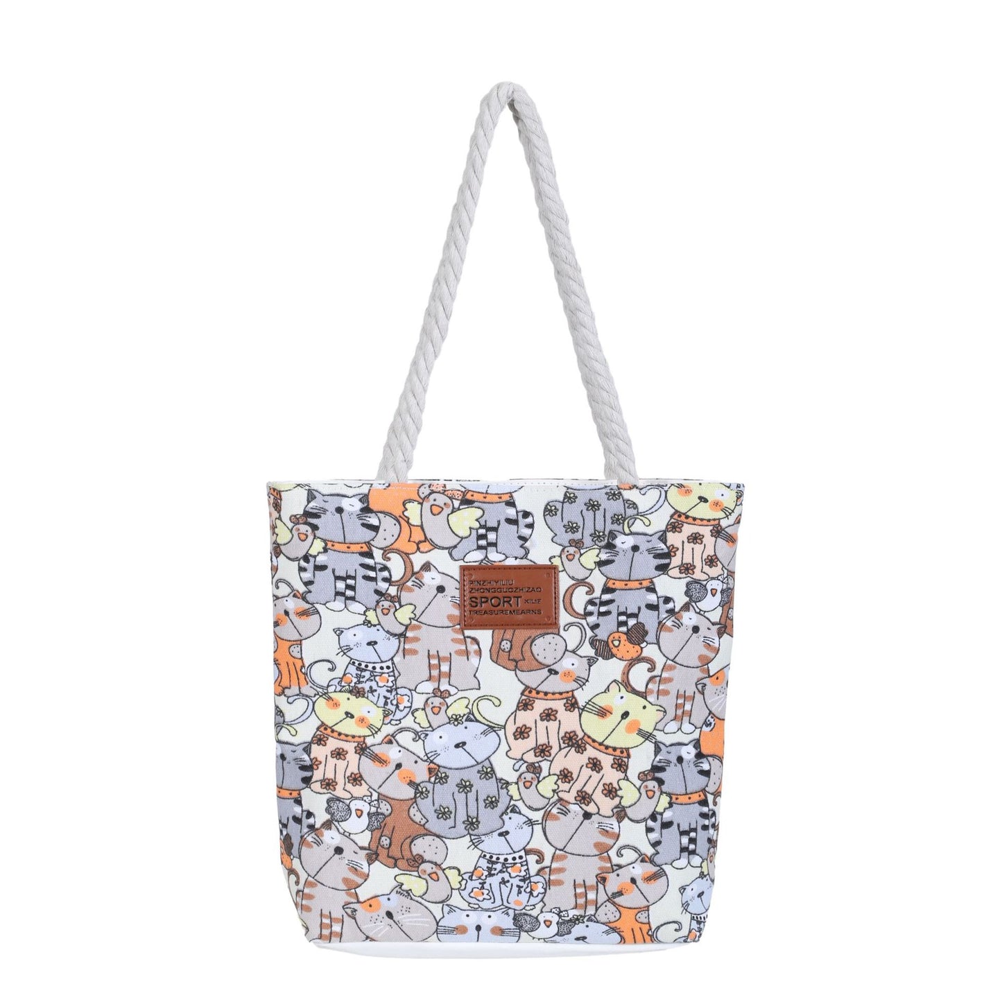 Women's Simple Canvas For Lunch Box Commuter Shoulder Bags