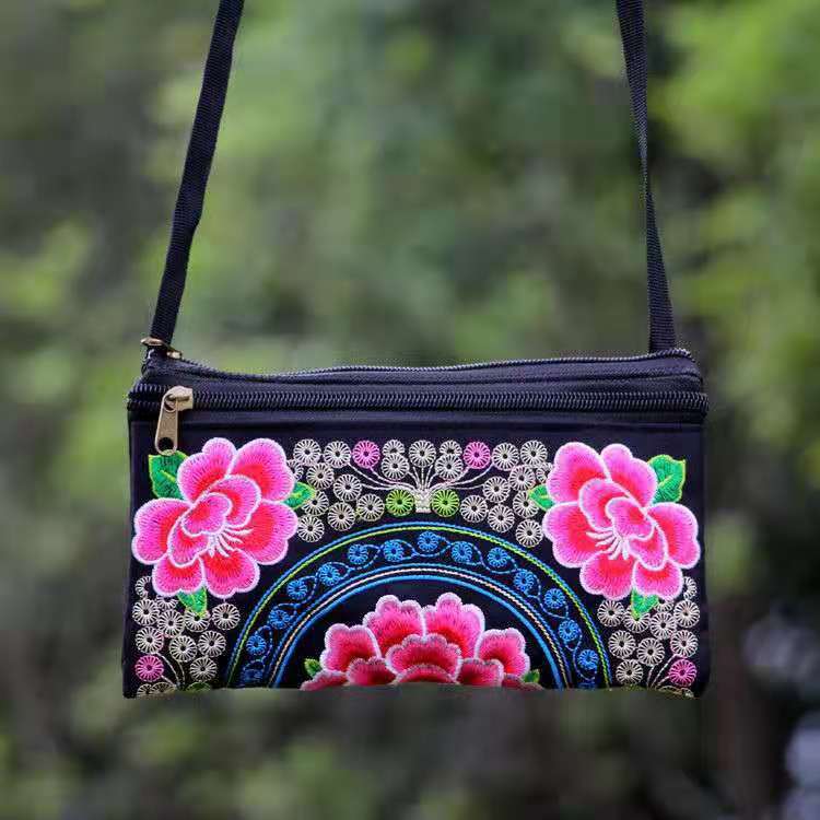 Women's Stall Yunnan National Style Embroidered Double Bags