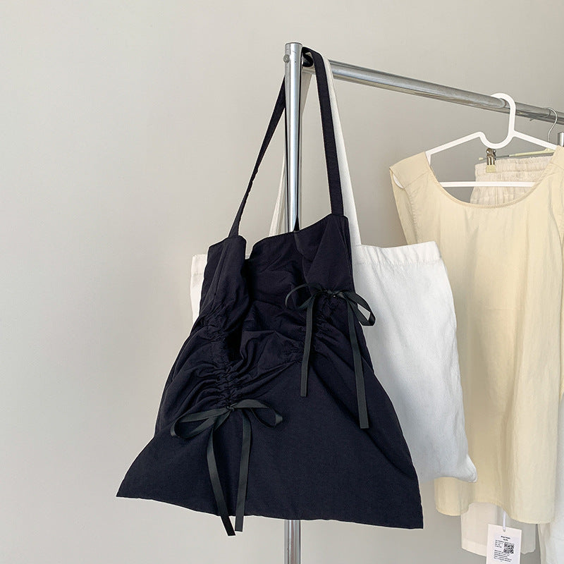 Women's Summer Solid Color Big Large Capacity High-grade Design Shoulder Bags