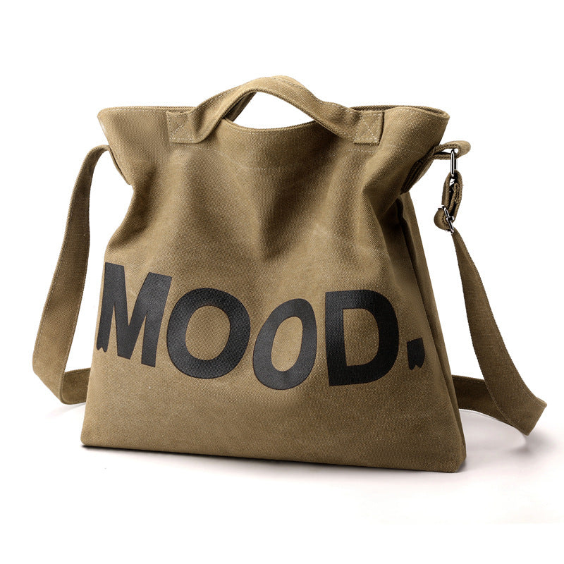 Men's Retro Canvas Female Niche One Large Men's Shoulder Bags