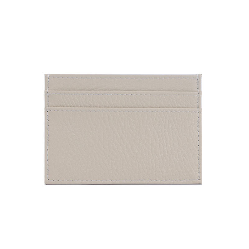 Fashion Simple First Layer Cowhide Bank Certificate Card Holder