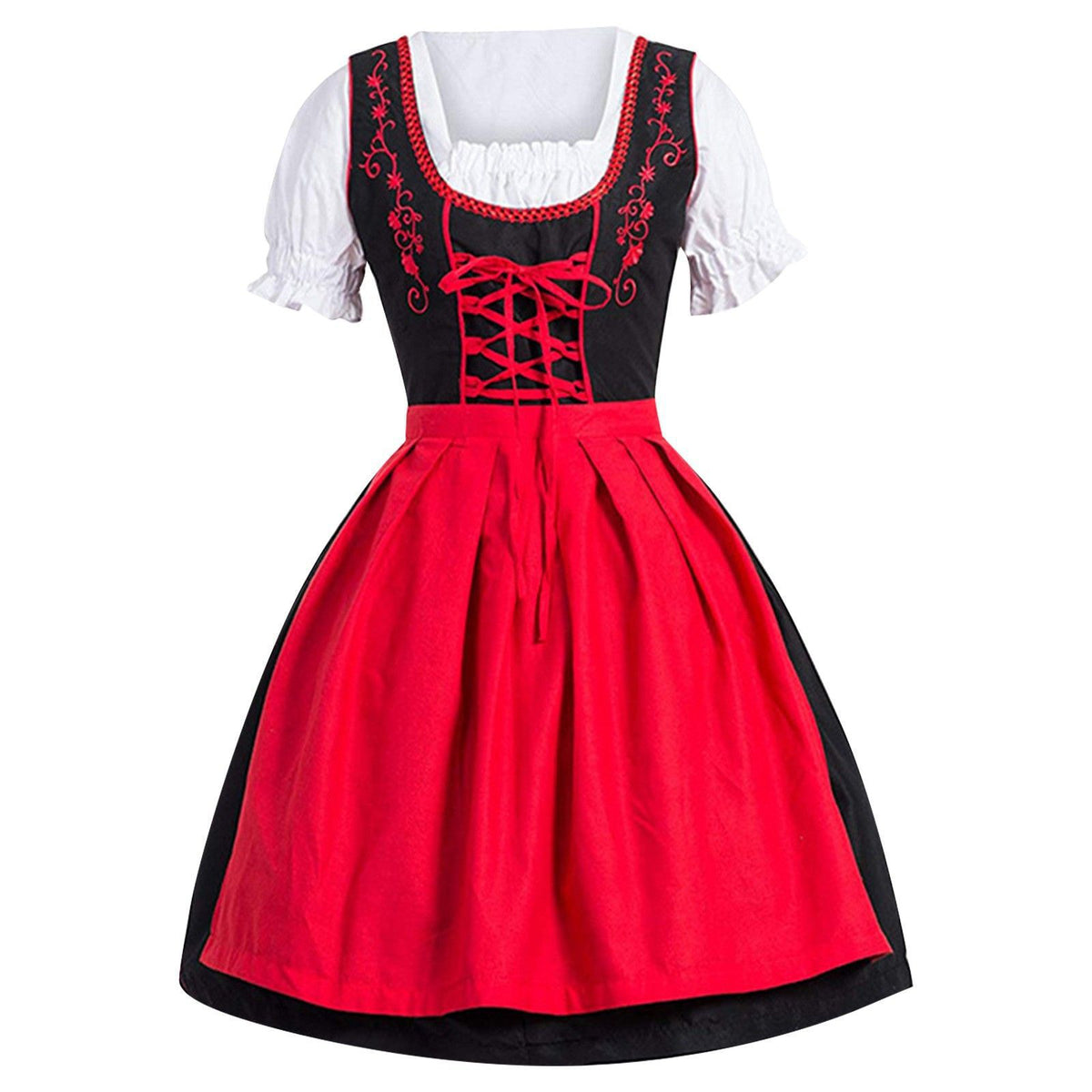Spring Artistic Retro Short-sleeved Irregular Polyester Dress