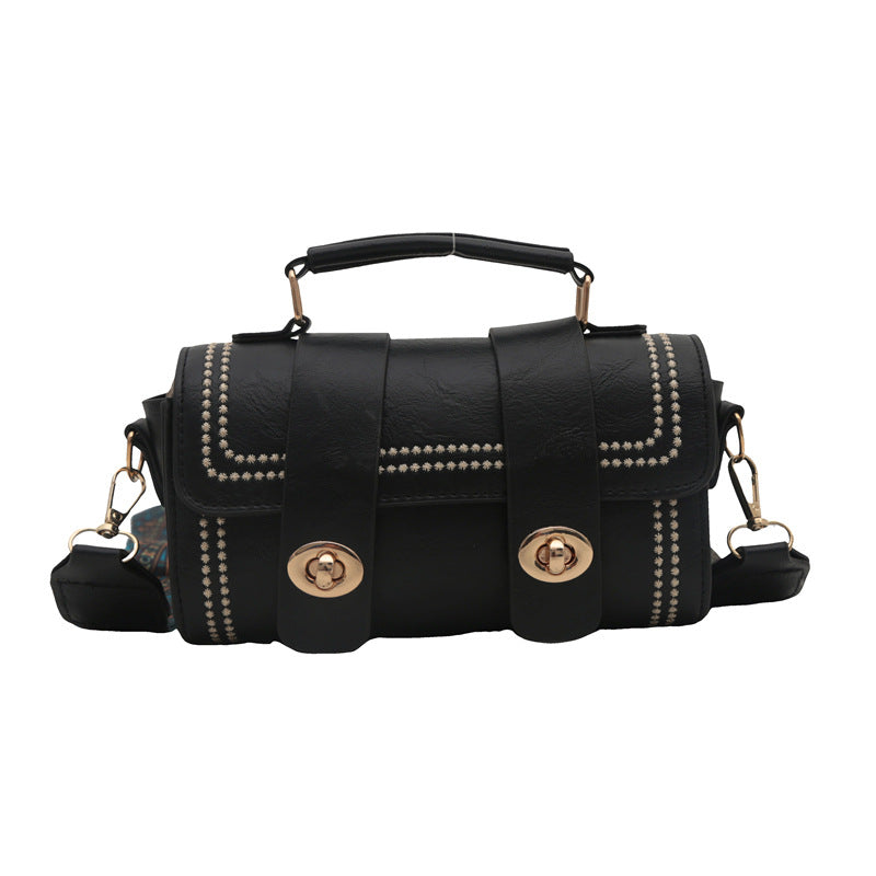 Women's Niche Retro Fashionable Trendy Portable Boston Shoulder Bags