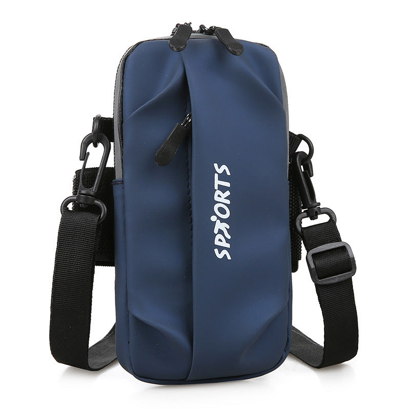 Men's Fashion Mobile Vertical Design Solid Color Phone Bags
