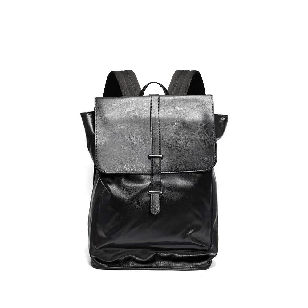 Men's Korean Large Capacity Trendy Crazy Horse Backpacks