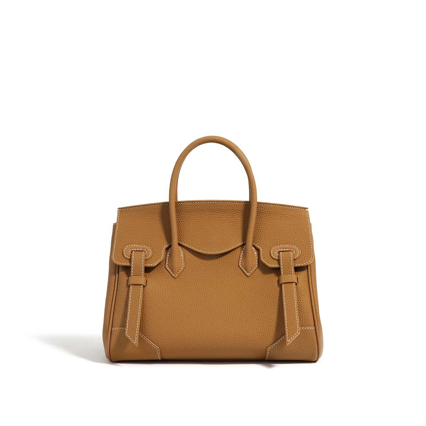 Women's Large Lychee Pattern Genuine Cattlehide Leather Handbags