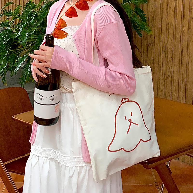 Female Individual Canvas Commuter Literary Underarm Shoulder Bags