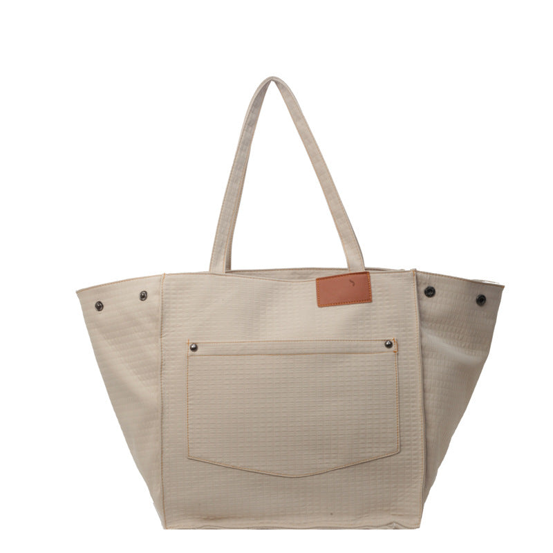 Women's Large Capacity Fashion Canvas Trendy Niche Tote Bags