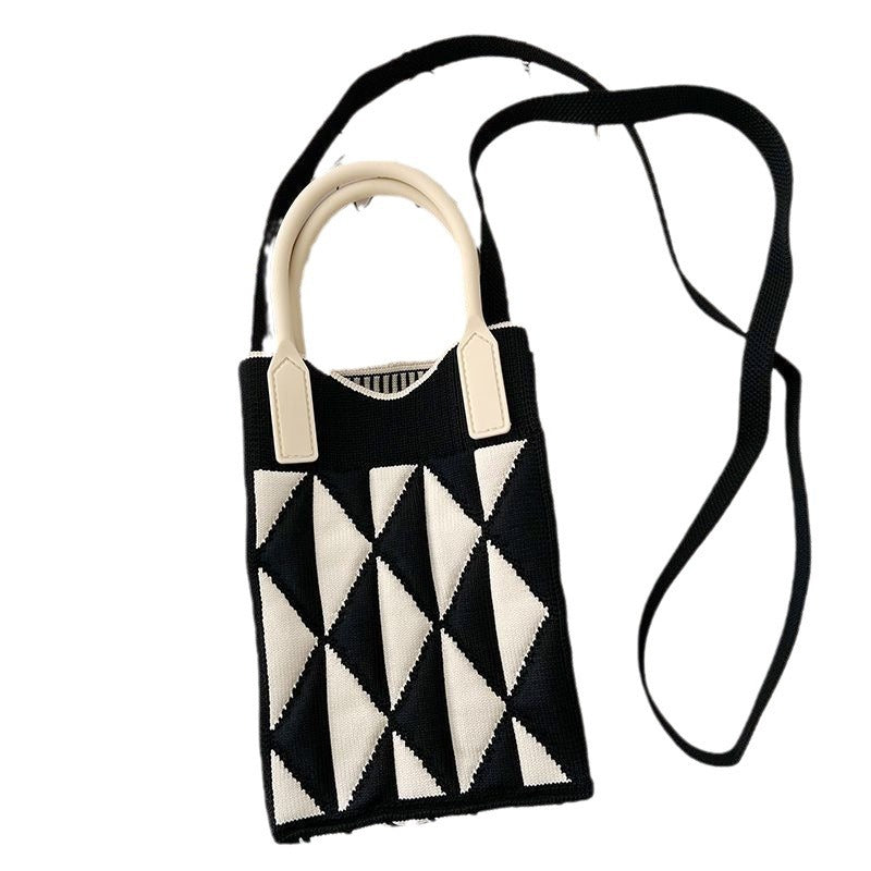 Knitted Korean Style Woolen Yarn Fashion Phone Bags