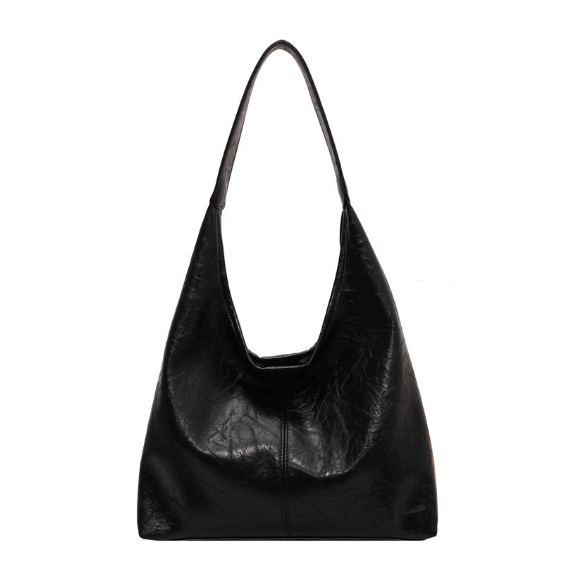 Women's Large Capacity Autumn Retro Mother Texture Crossbody Bags