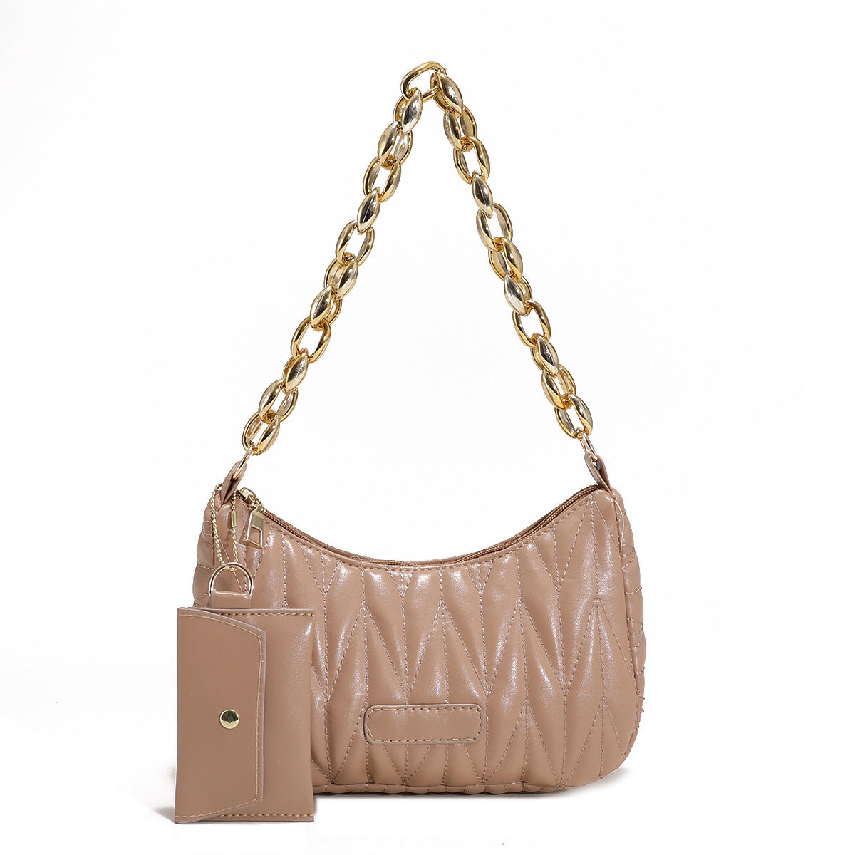 Women's Fashionable High-grade Diamond Embroidery Thread Dumpling Chain Armpit Bags