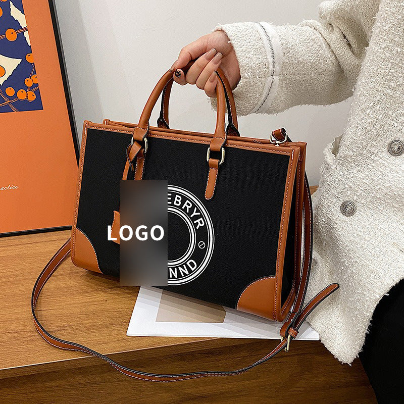 Women's Large Capacity Portable Retro Trendy Printed Shoulder Bags
