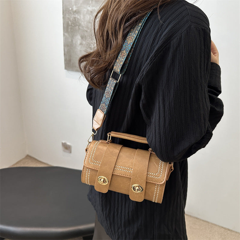 Women's Niche Retro Fashionable Trendy Portable Boston Shoulder Bags