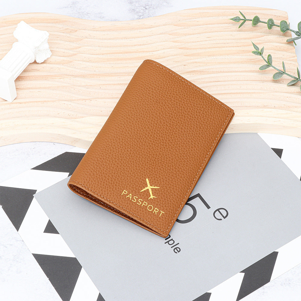 Women's & Men's & Cowhide Passport Fashion Thin Leather Bags