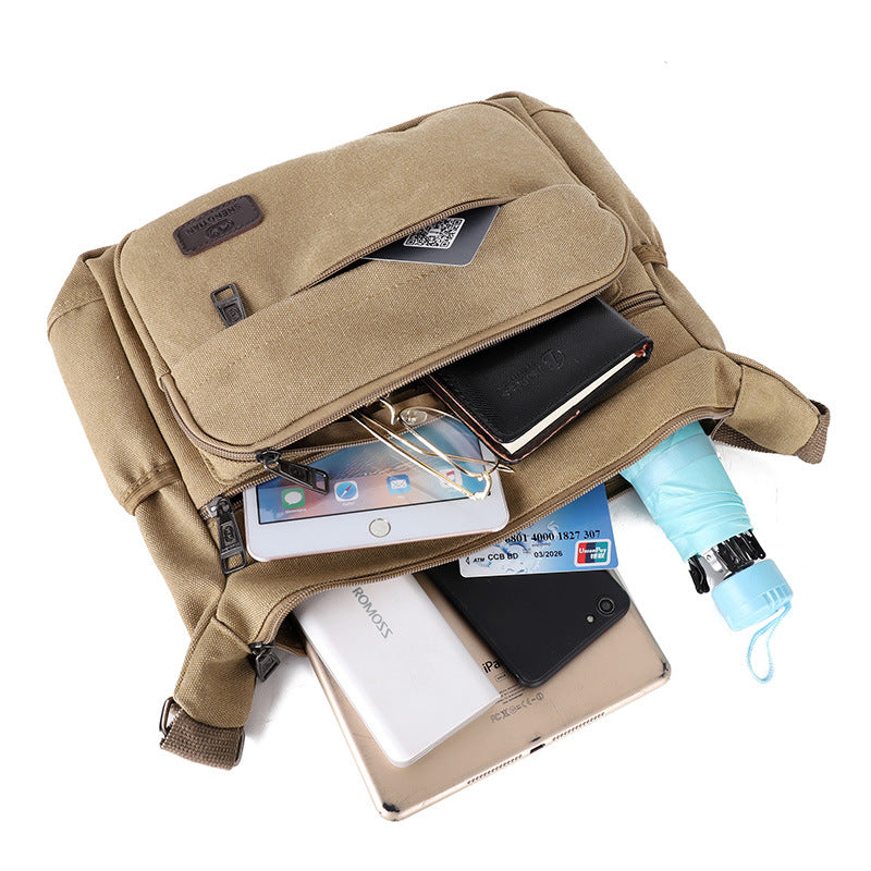 Men's Entity Canvas Office Document Leisure Men's Messenger Bags