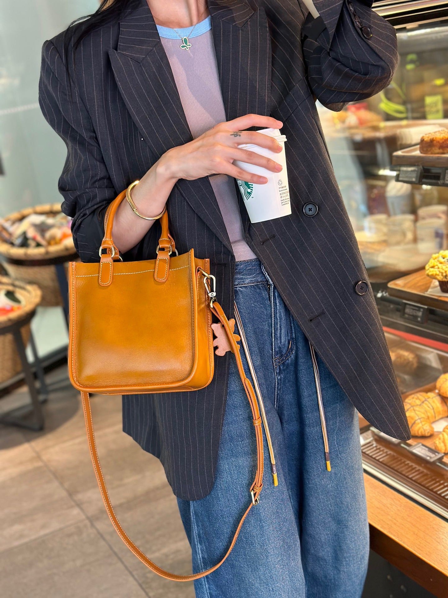 Women's Spring Genuine Leather Commuter Portable Bags