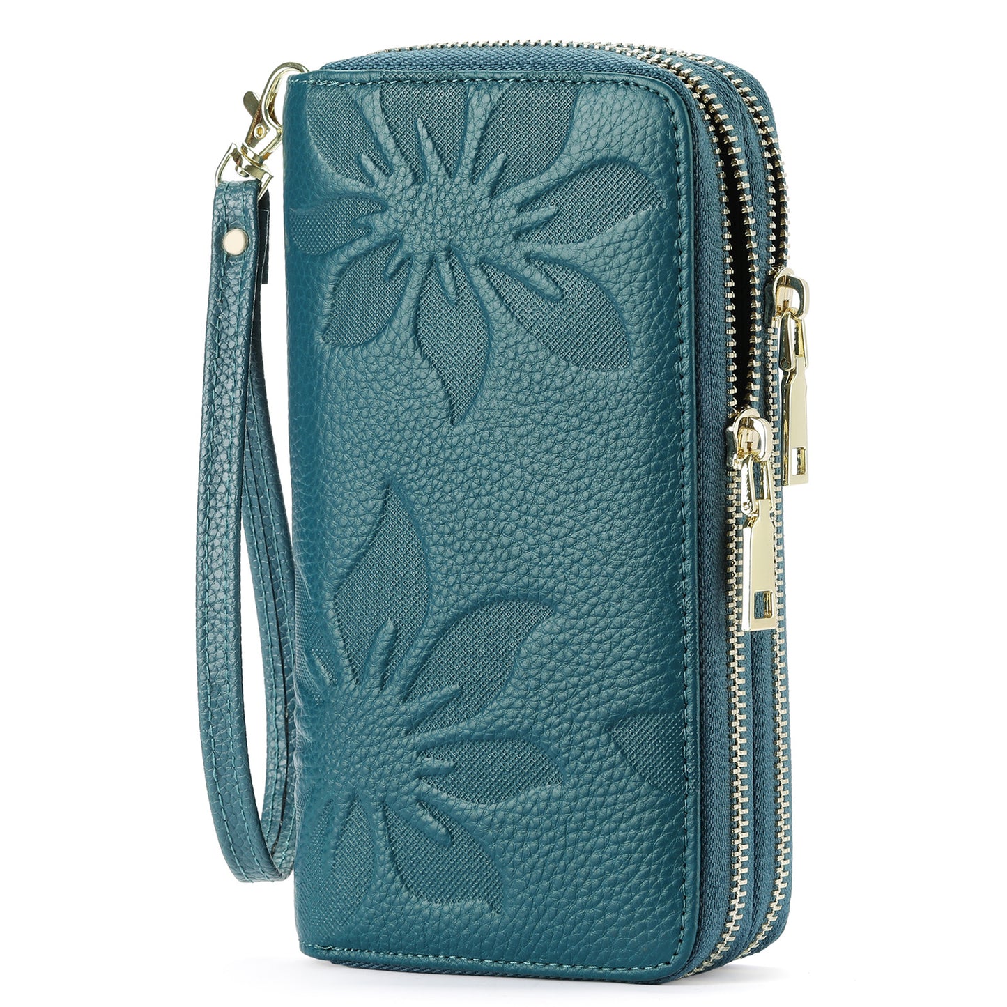 Women's Leather Large Capacity Long Top Layer Ladies Wallets