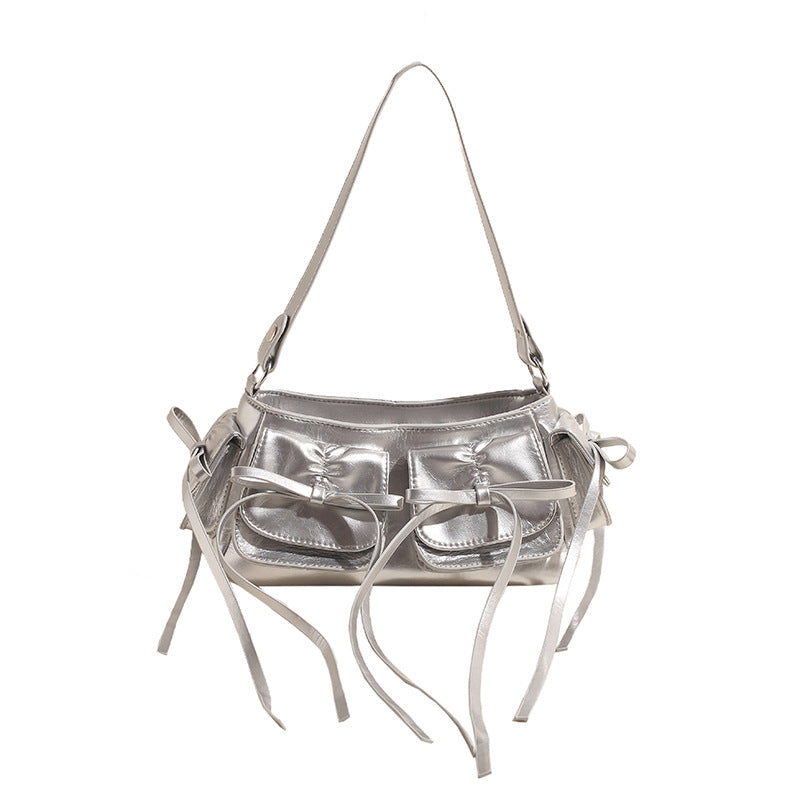Design Korean Style Bow Underarm Female Shoulder Bags