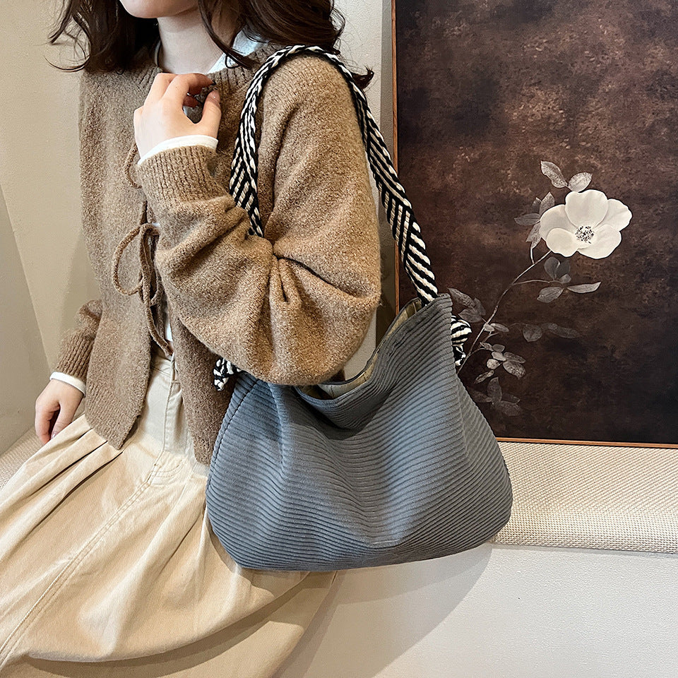 Women's Canvas Large Capacity Totes High-grade Commuter Shoulder Bags