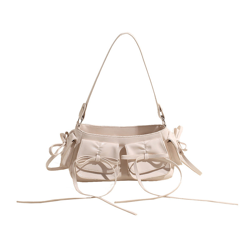Design Korean Style Bow Underarm Female Shoulder Bags