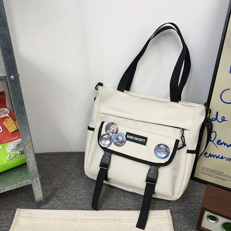 Women's & Men's & Cram Style Couple Color Matching Fashion Korean Crossbody Bags