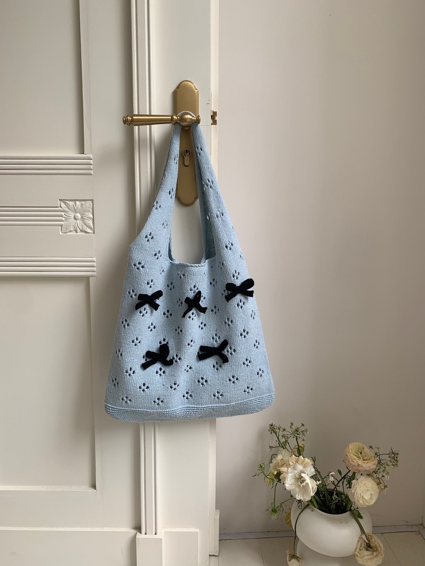 Women's Bow Summer Versatile Woven High Sense Shoulder Bags