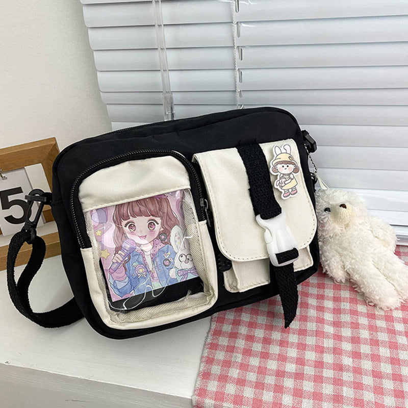 Women's Korean Vintage Style Cute Gentle Transparent Crossbody Bags