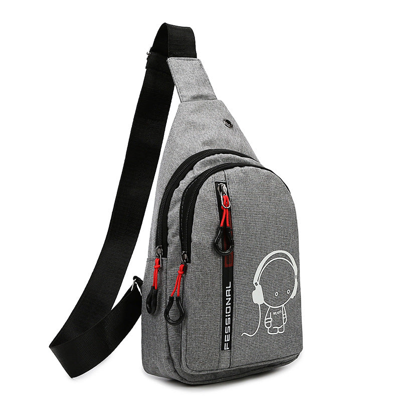 Men's Cool Elegant Running Luminous Waterproof Men's Chest Bags