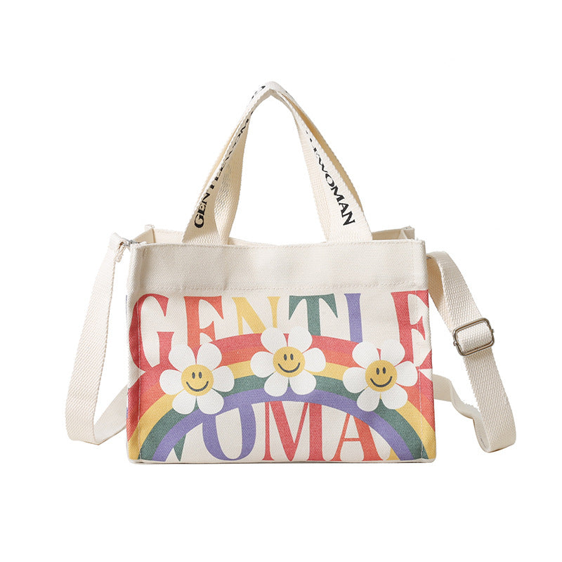 Classy Glamorous Letter Commuter Fashion Canvas Shoulder Bags