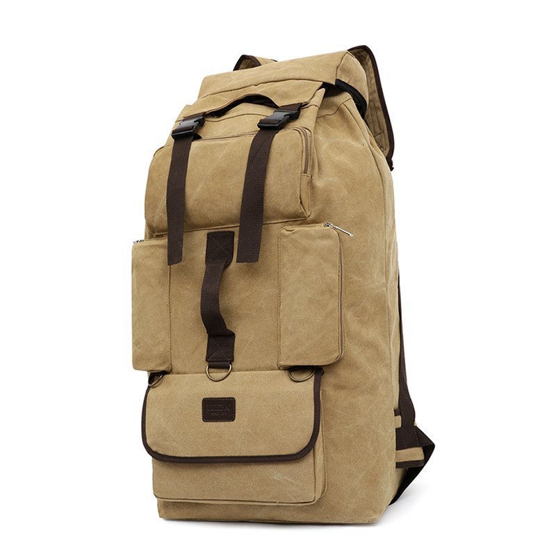 Men's Large Capacity Canvas For Moving Back Mountaineering Backpacks