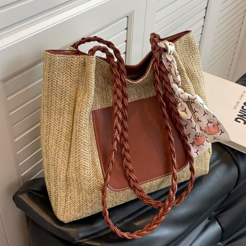 Women's Classy Unique Fashionable Woven Winter Shoulder Bags