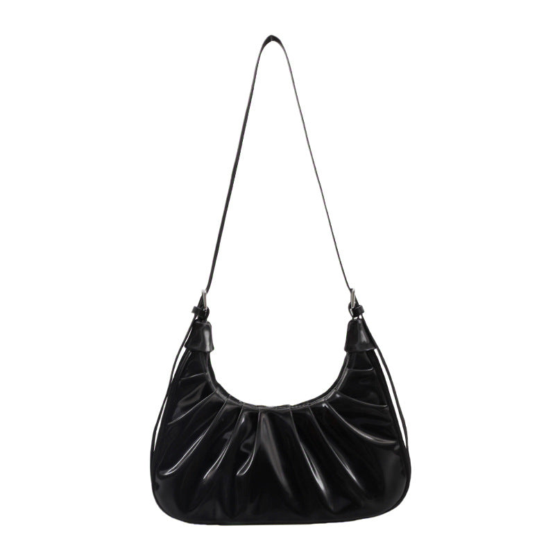 Women's Korean Style Niche Cloud Autumn Pleated Versatile Shoulder Bags