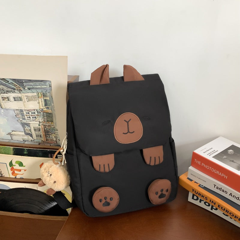 College Korean Style Capybara Leisure Class Large Backpacks