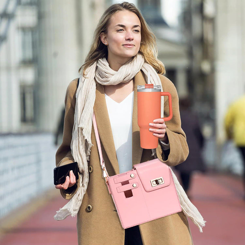 Portable Beverage Bottle Kettle Pink Large-sized Bags
