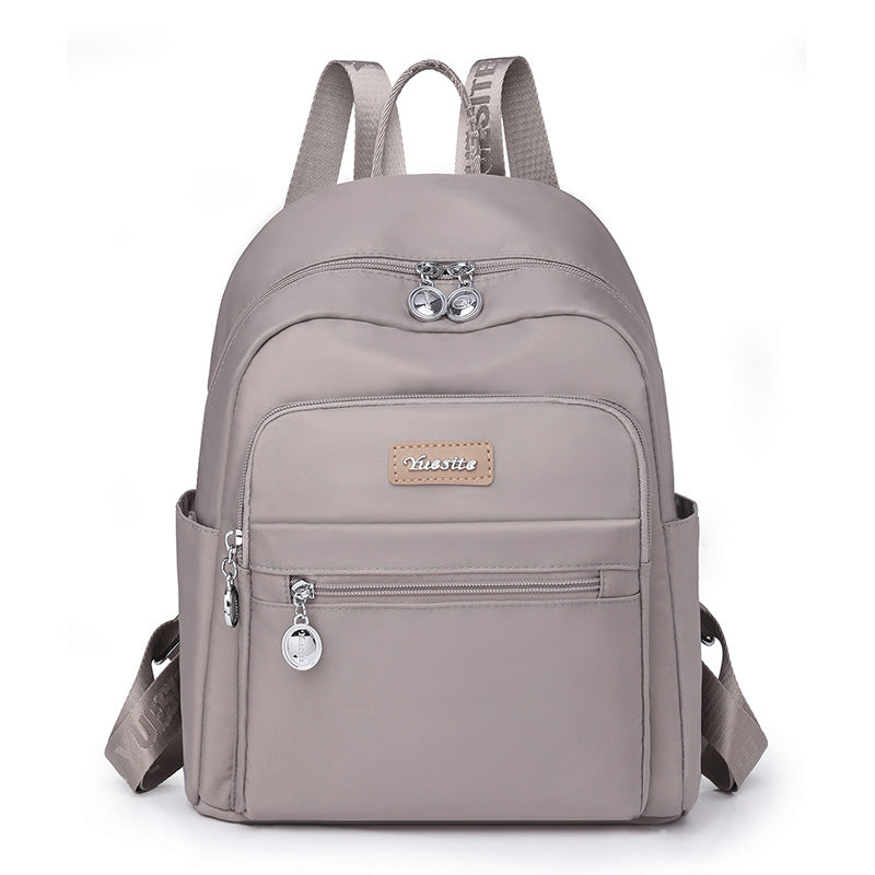 Women's College Class Mom Simple Solid Color Backpacks