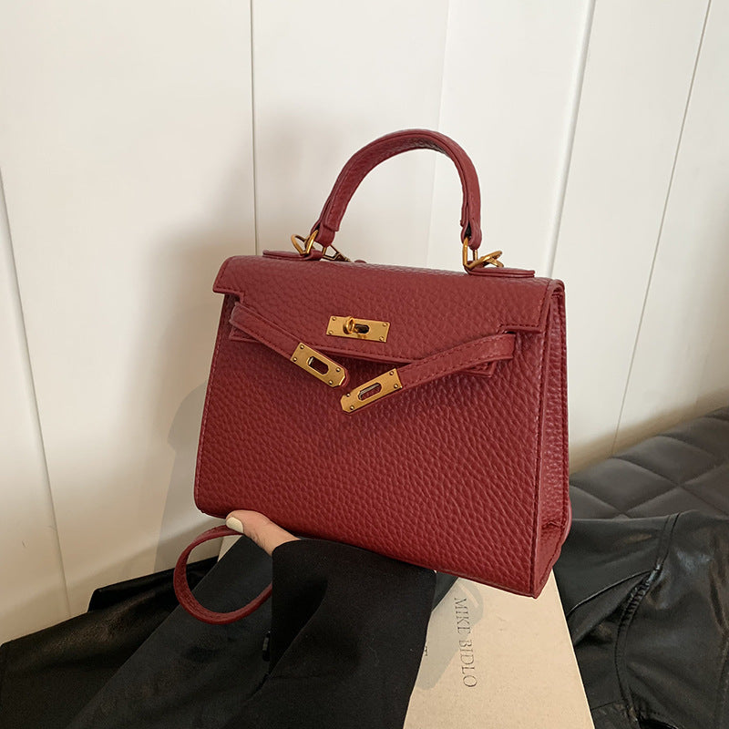 Women's Fashion Advanced Texture Niche Portable Kelly Shoulder Bags
