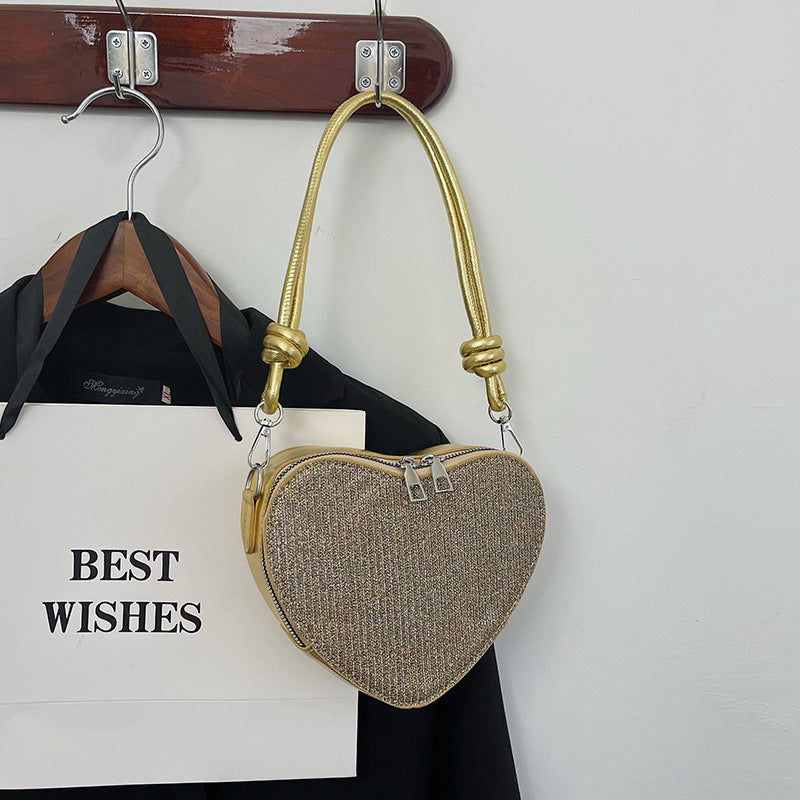Korean Style Light Diamond Fashionable Stylish Love Niche Bags