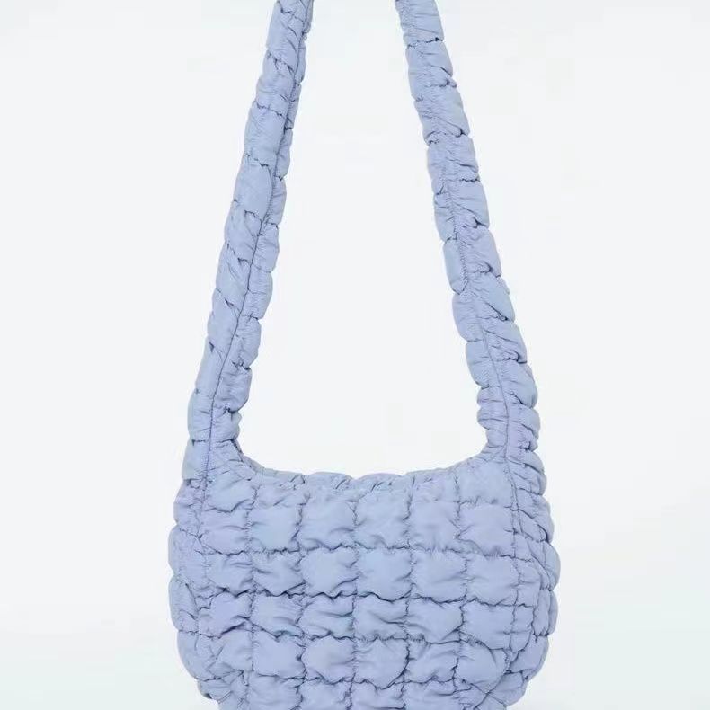 New Creative Cloud Puff Pleated Portable Shoulder Bags