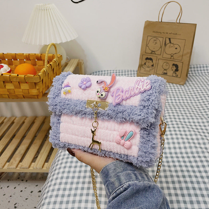 Hand-woven Cartoon Homemade Material For Free Crossbody Bags