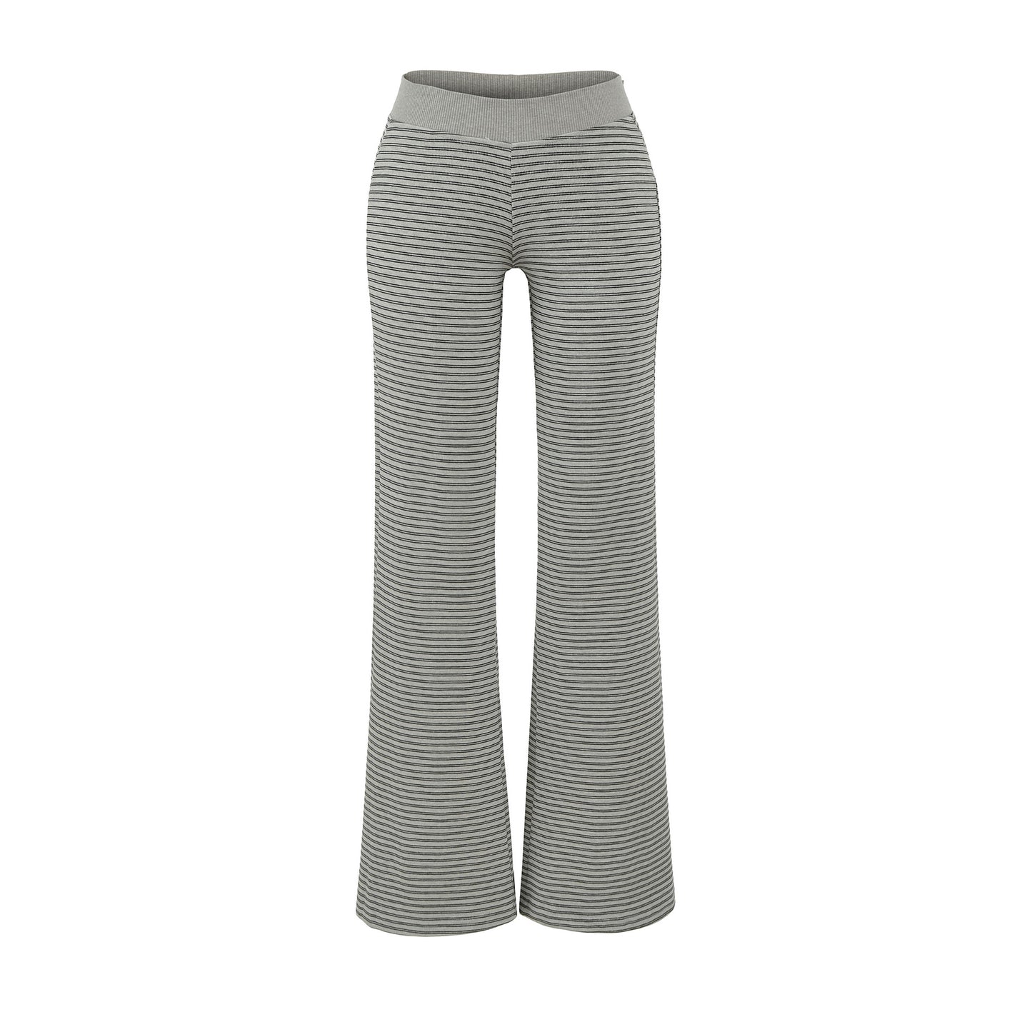 Women's Hot Stitching High Waist Striped Contrast Color Pants