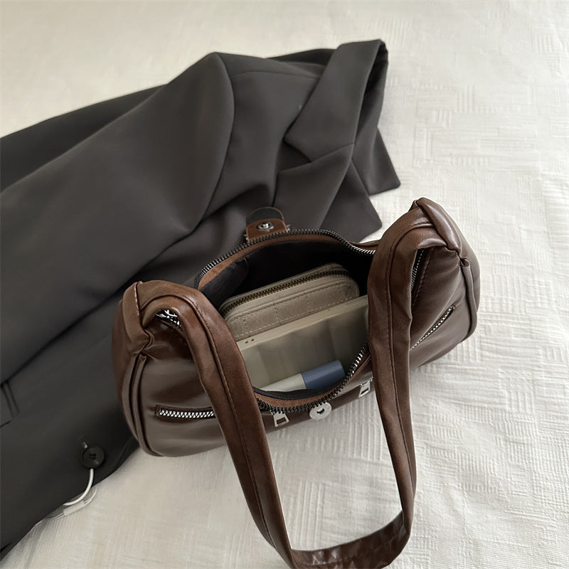 Women's High-grade Niche Large Capacity Retro Leisure Shoulder Bags