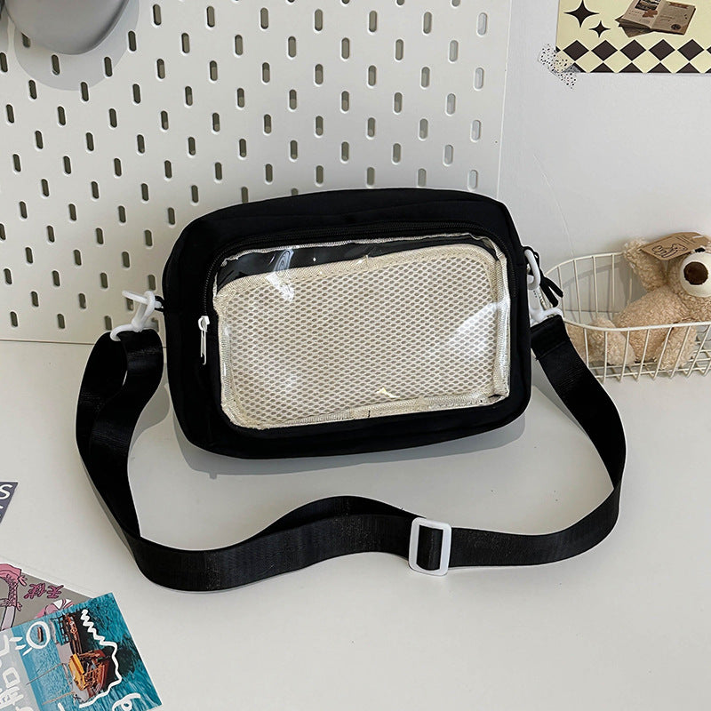 Style Two-dimensional Fresh Doll Cartoon Trendy Crossbody Bags
