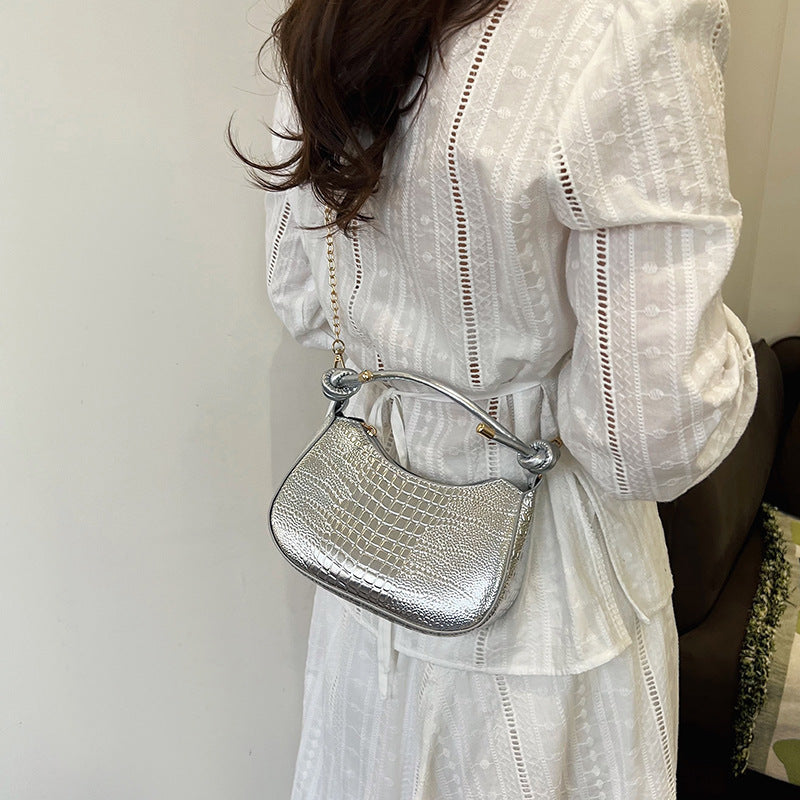 Women's Summer Niche Design Leisure Commute Moon Shoulder Bags