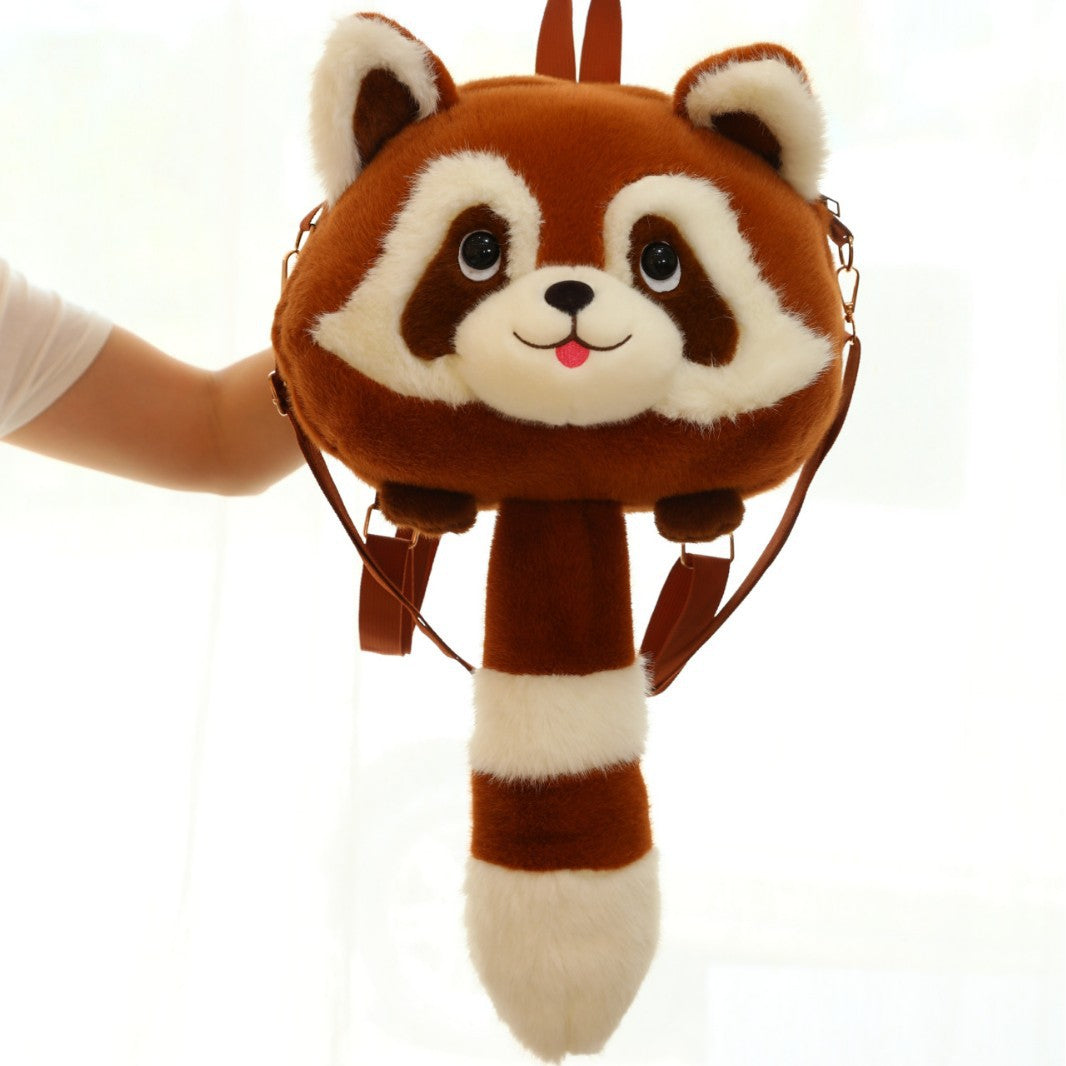 Children's Cute Cartoon Mori Style Coati Doll Female Backpacks
