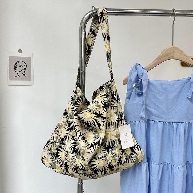 Women's Korean Style Versatile Large Capacity Shopping Shoulder Bags