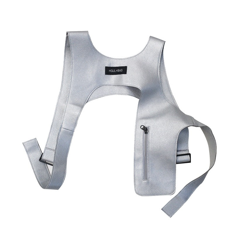 Trendy Rap Waistcoat Vest Cool Tooling Bags