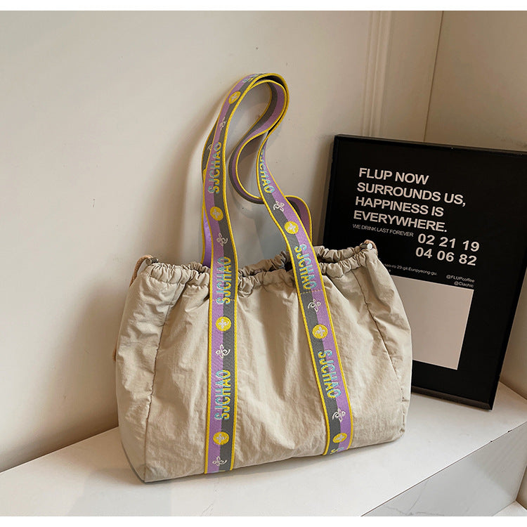 Cloth Large Capacity Totes Minority Simple Shoulder Bags